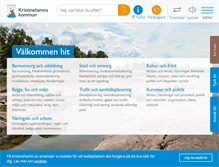 Tablet Screenshot of kristinehamn.se